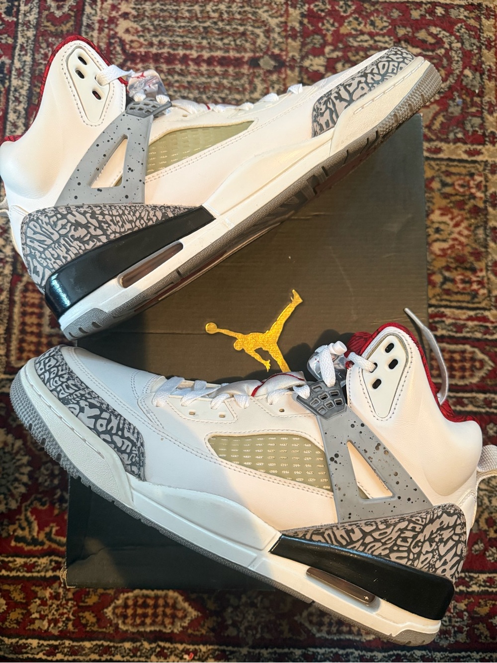 Jordan Spizike White Cement - Retro Style Sneakers